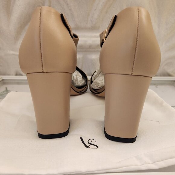 New Via Spiga Eladine Leather Sandals. Sand/Cream. NIB. Size 7.5 - Picture 7 of 11